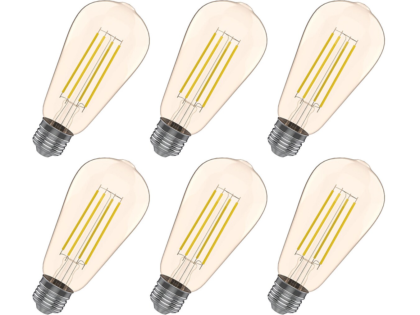 Viribright 5-Watts Warm White LED Decorative Bulb, 6/Box (641350-6)