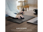 Journey NEXA 4-in-1 15"-16" Vegan Leather Laptop Sleeve with Wireless Charging, Black (JWCS16BK)