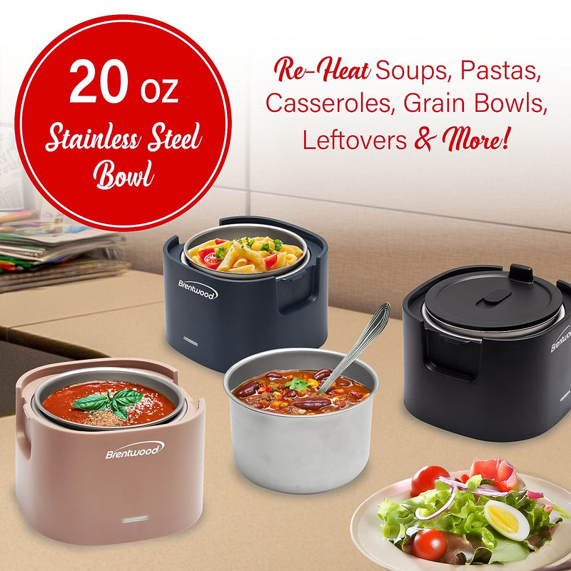Brentwood ELB-600BK Portable Electric Food Warmer, 0.625 Qt.