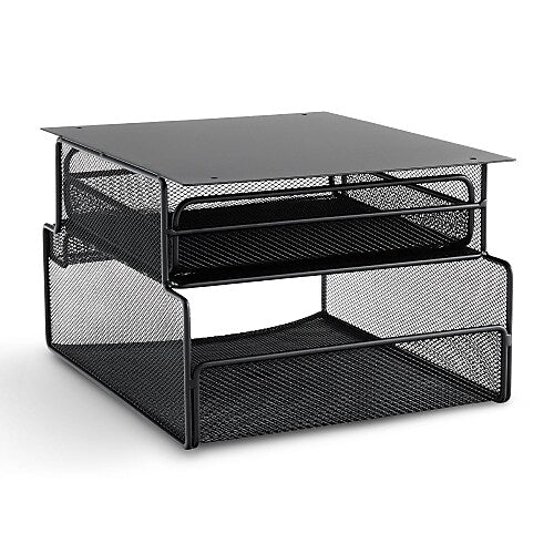 Safco Hanging Metal Desk Organizer, Black (SAF3244BL)