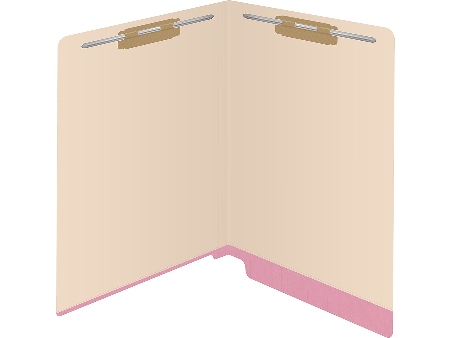 Medical Arts Press Reinforced End Tab File Folder, Straight-Cut, Letter Size, Manila/Violet, 50/Box (S-09473-PRP)