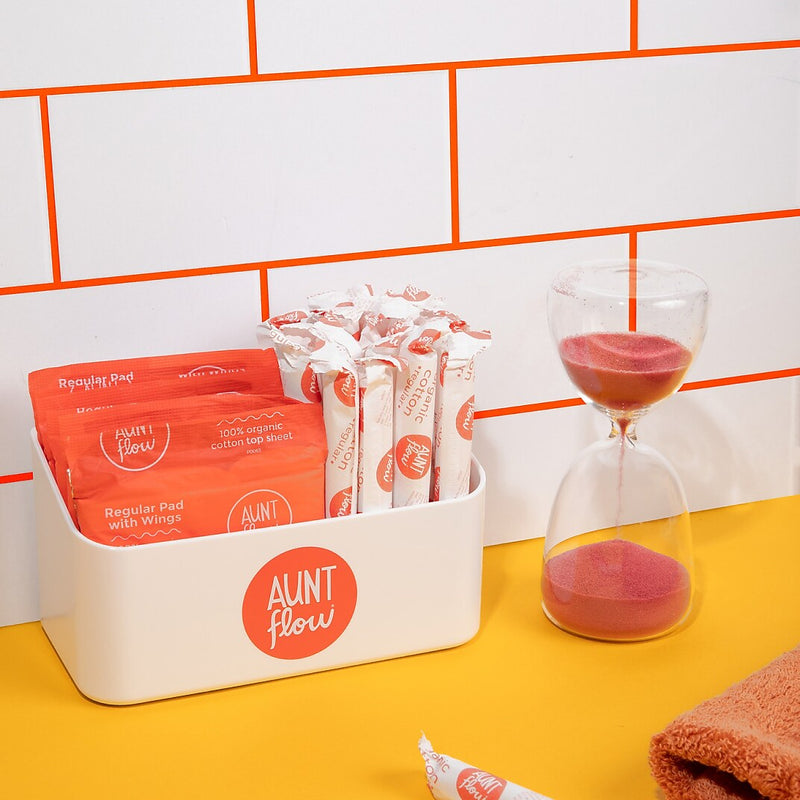 Aunt Flow Regular Absorbency Cotton Tampons, Cardboard Applicator, 500/Carton (AF-TAMP-APL-500)