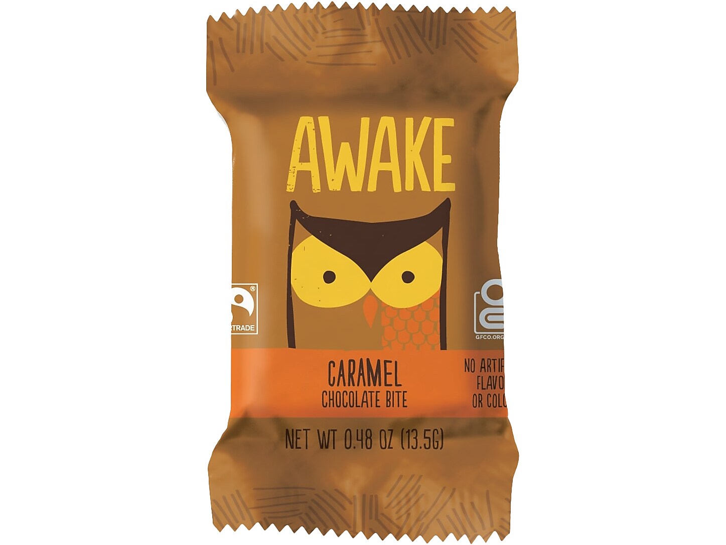Awake Changemaker Bite Caramel Milk Chocolate, 24 oz., 50 Pieces/Box (00453U)