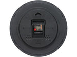 Infinity Instruments Obsidian ITC Wall Clock, 14"Dia. (12830SV-830)