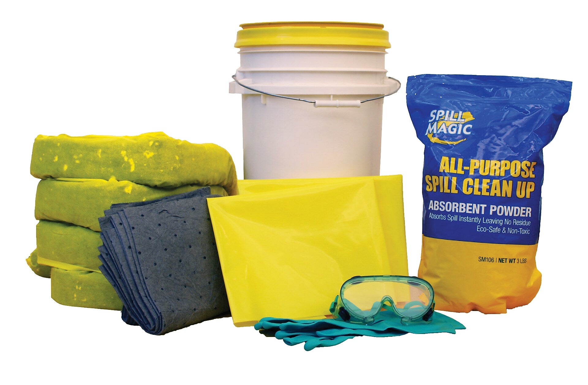 Spill Magic Universal Spill Kit in Bucket, Up to 7 Gallon (97545)