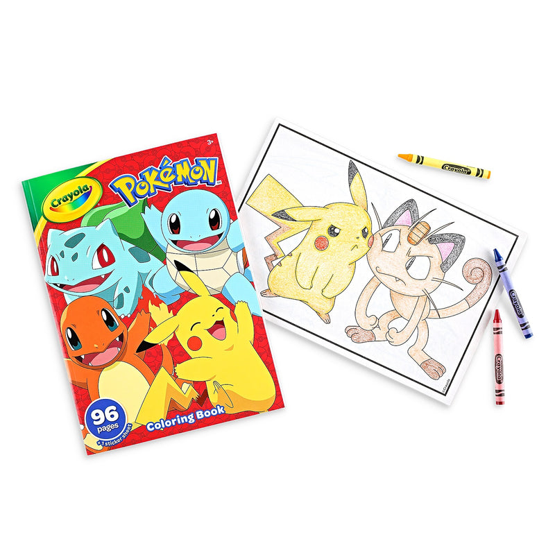 Crayola Pokemon Coloring Book, 96 Pages, 8/Bundle (BIN042732-8)