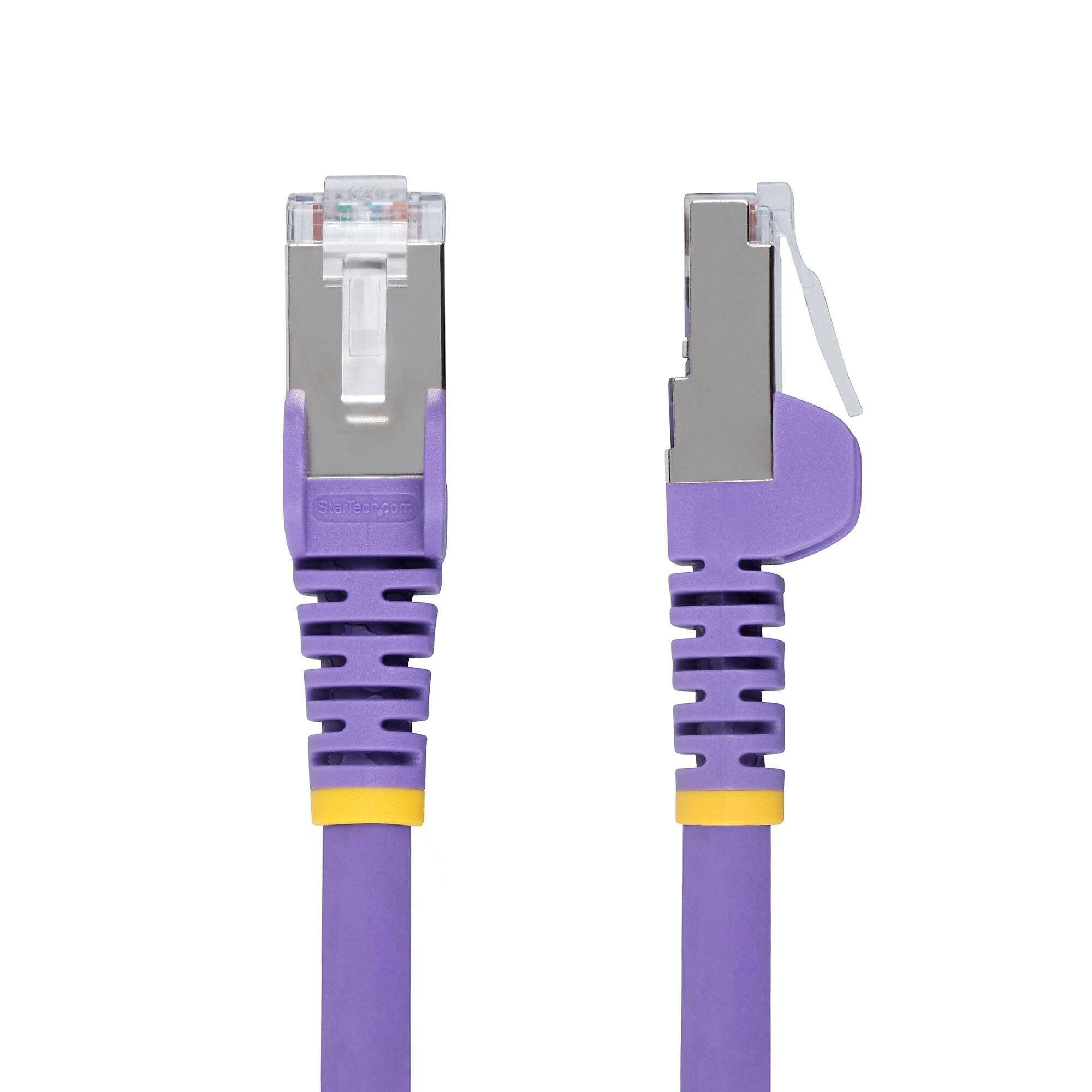 StarTech 6 ft. CAT-6a Ethernet Cable, 27AWG, Purple (NLPL-6F-CAT-6a-PATCH)