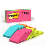 Post-it Notes, 1 3/8" x 1 7/8", Poptimistic Collection, 100 Sheet/Pad, 12 Pads/Pack (653AN)
