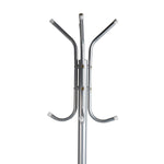 Mind Reader Freestanding Coat Rack, Multi-Hook Organizer, Silver, Metal (CRACK11-SIL)