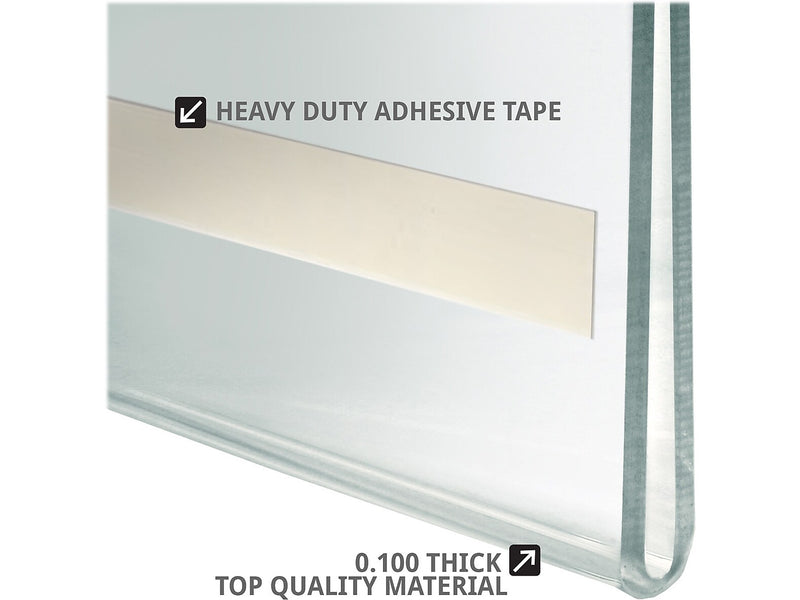 Azar Sign Holder, 11" x 17", Vertical, Wall Mounted, Clear, Acrylic, 2/Pack (122032-2PK)