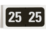 Smead "25" Color-Coded Labels, 1.5" x 0.75", Black, 500/Roll (68325)