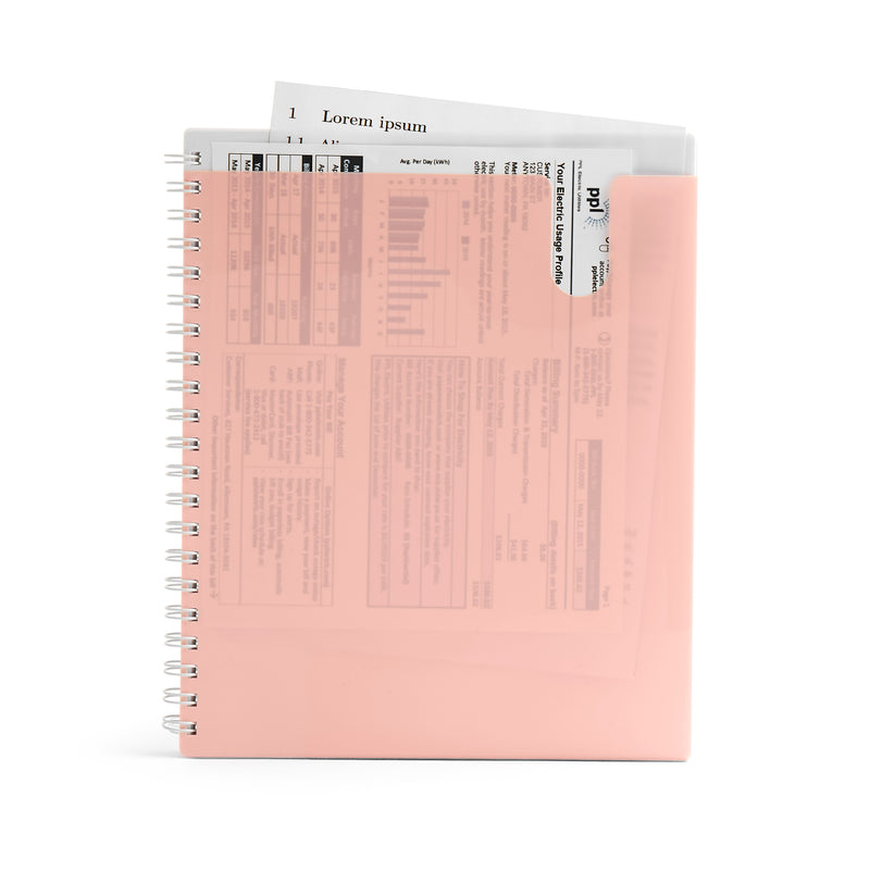 Poppin Pocket Notebook, 5.75" x 8", College Ruled, 80 Sheets, Blush (105198)