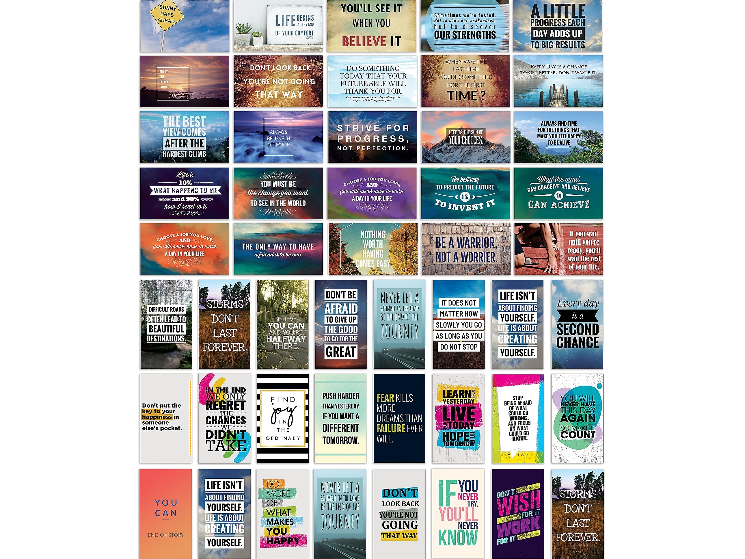 Better Office Encouragement Cards, 2" x 3.5", Assorted Colors, 120/Pack (64552-120PK)