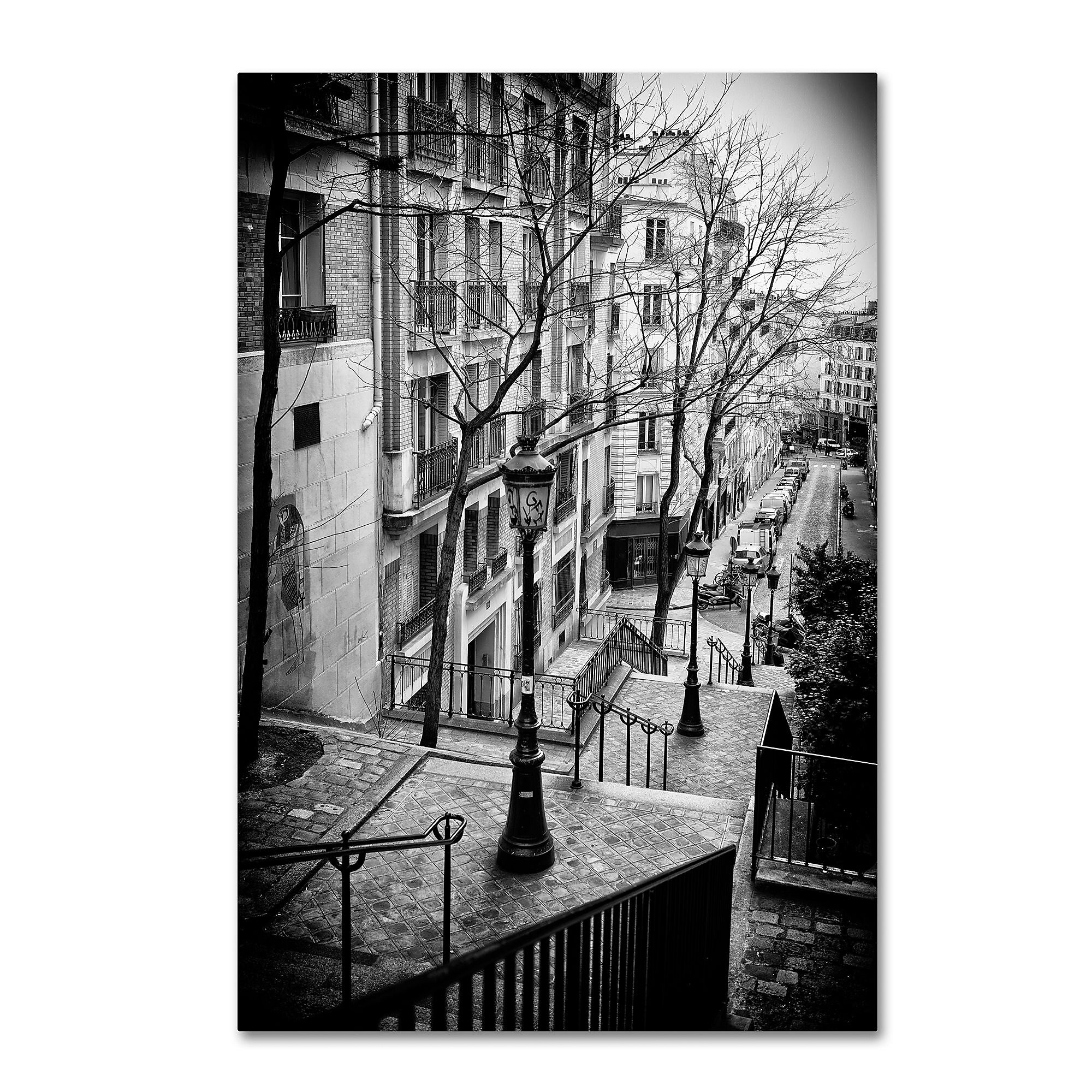 Trademark Fine Art Philippe Hugonnard 'Parisian Lamppost' 12" x 19" Canvas Stretched (190836053933)