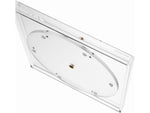 Russell+Hazel Bloc Stackable Rotating Acrylic Desk Tray, Clear (93920)