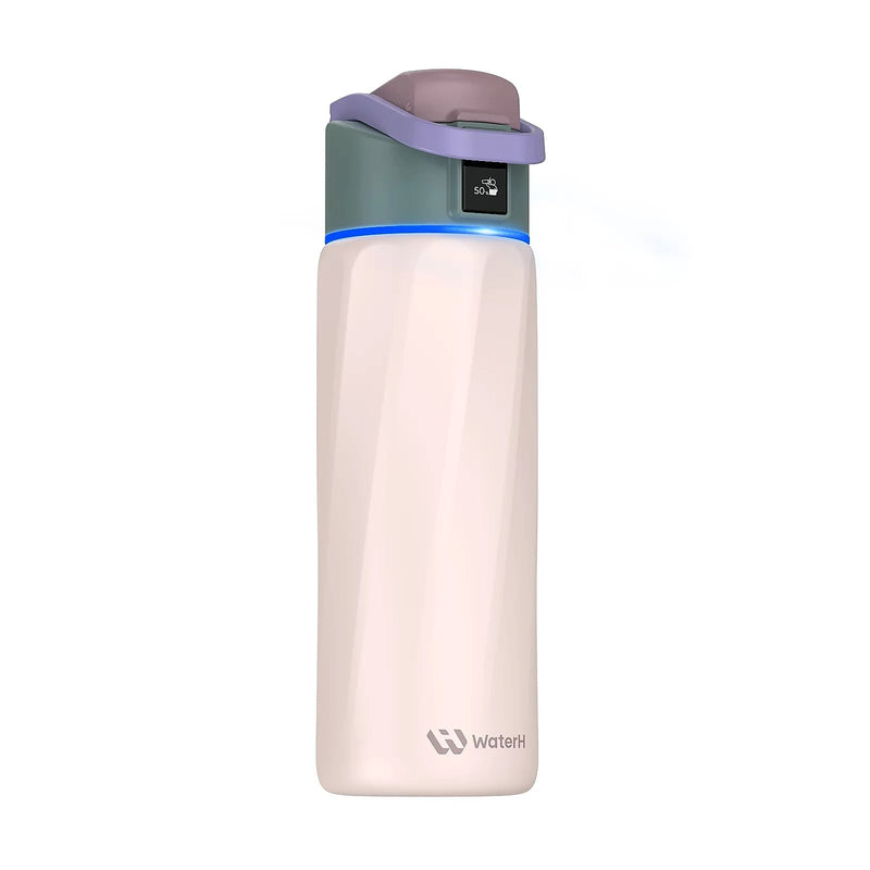 WaterH BOOST Stainless Steel Triple Wall Insulated Smart Water Bottle, 24 oz., Pink (B003-24OZ-FP)