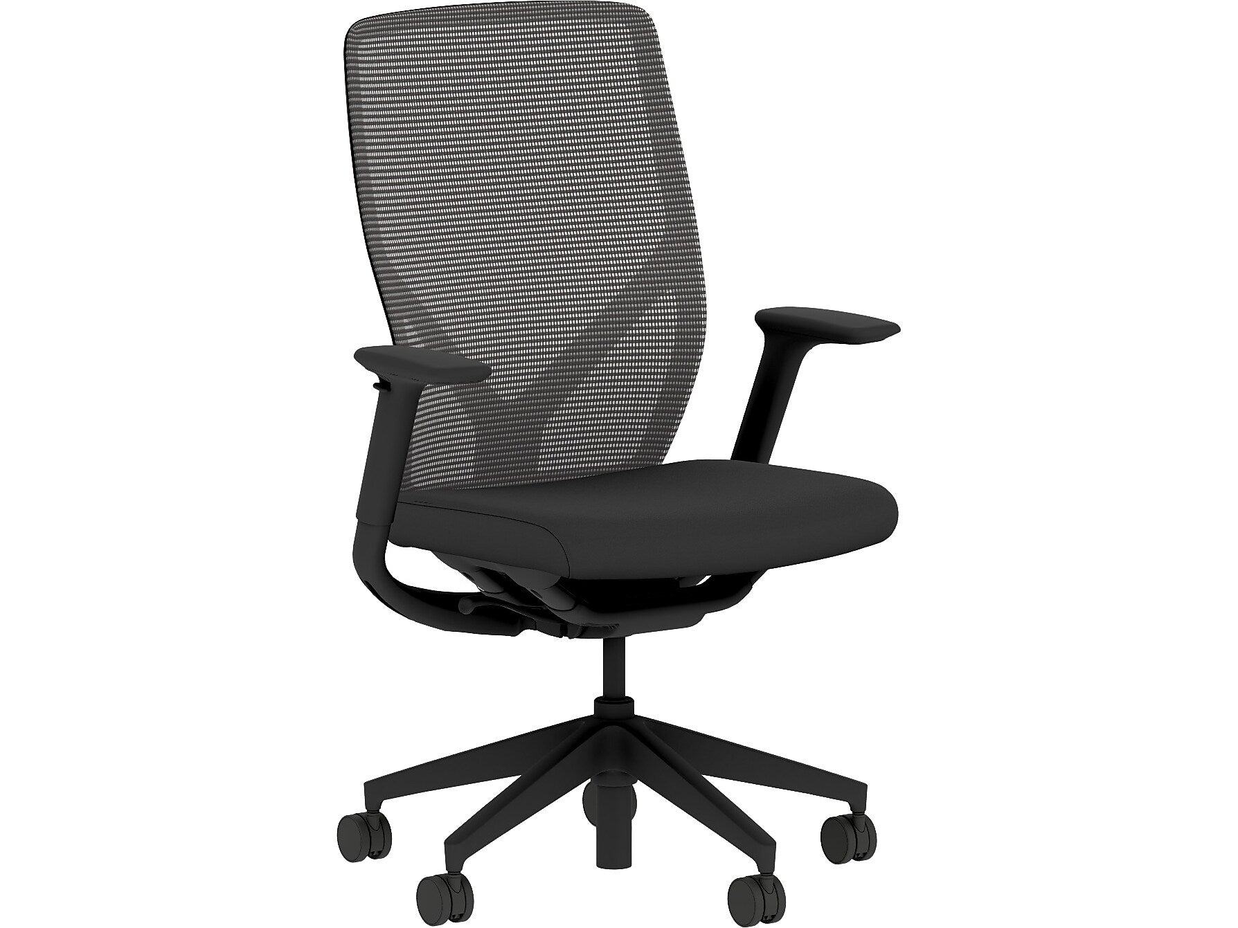 HON Flexion Fabric/Mesh Swivel Task Chair, Black (HFXT1.F0.STC.A.H.IM.CU10.NL.SB.T)