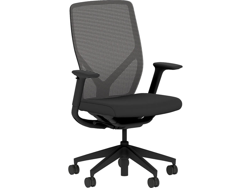 HON Flexion Fabric/Mesh Swivel Task Chair, Black (HFXT1.F0.STC.A.H.IM.CU10.NL.SB.T)