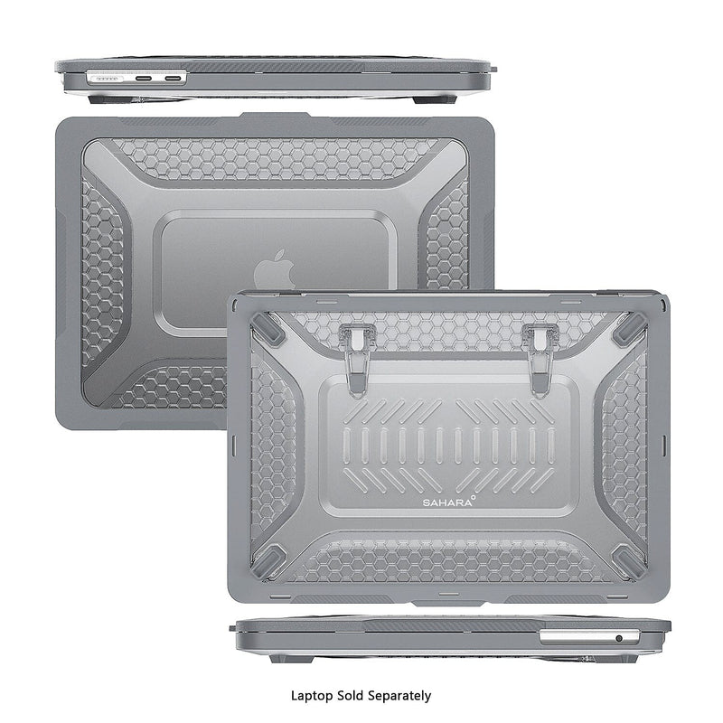 SaharaCase Raider Ultra-Duty Series 14" Laptop Case with Stand, Shock Absorbing, Storm Gray (LT00060)