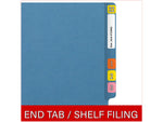 Medical Arts Press Reinforced End Tab File Folder, Straight Cut, Letter-Size, Blue, 250/Carton (S-01602-BLU-B)