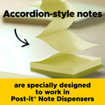 Post-it Pop-up Notes, 3" x 3", Canary Collection, 100 Sheet/Pad, 12 Pads/Pack (R330-YW)
