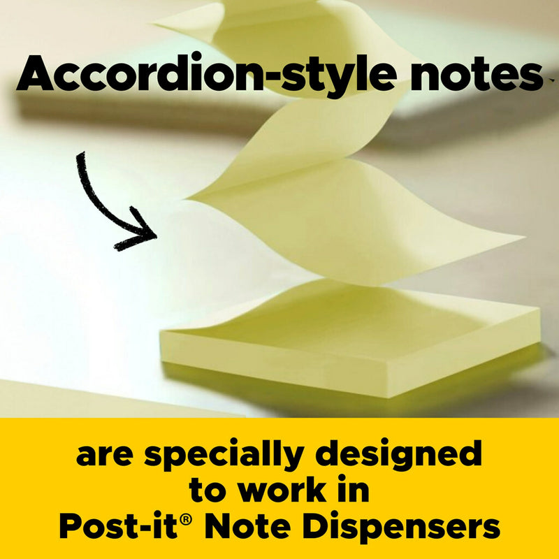 Post-it Pop-up Notes, 3" x 3", Canary Collection, 100 Sheet/Pad, 12 Pads/Pack (R330-YW)