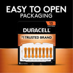 Duracell Size 13 Orange Hearing Aid Batteries, 16/Pack (DURDA13B16ZM09)
