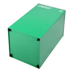 Alpine Industries 29 Gallon Indoor Steel Compost Bin with Mixed Open Lid, Green (4450-GRN-M-COM)