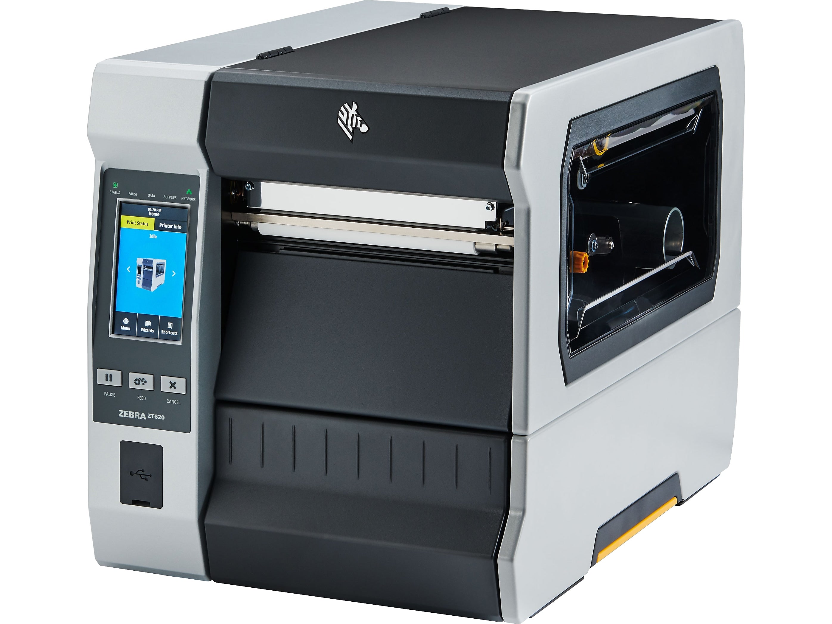 Zebra ZT620 Desktop Thermal Industrial Printer, Gray (ZT62063-T210100Z)