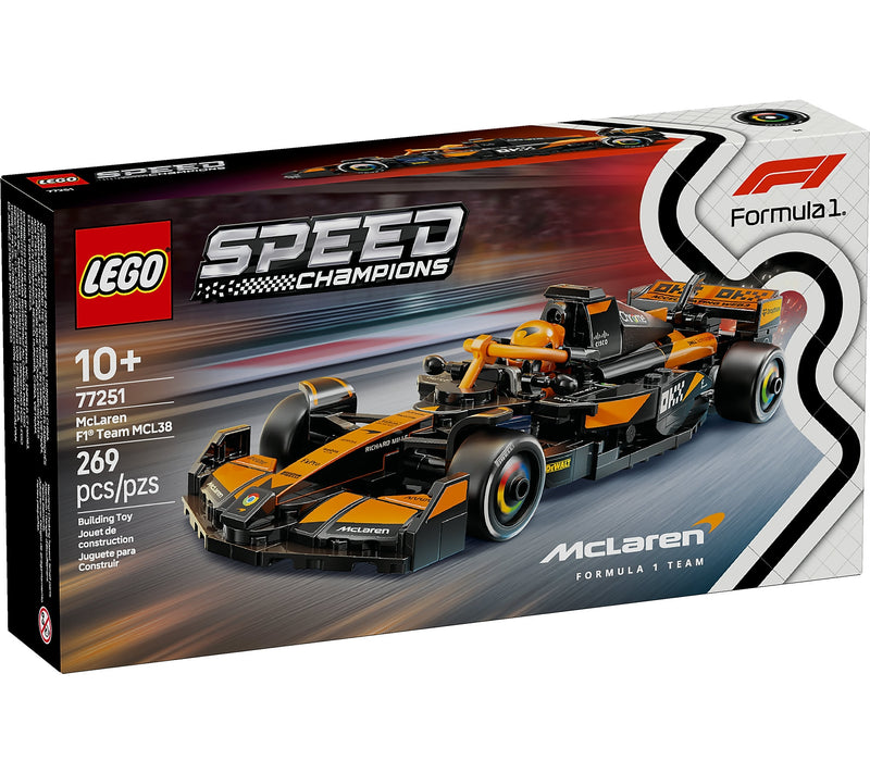 LEGO Speed Champions McLaren F1 Team MCL38 Race Car, 269 Pieces (77251)