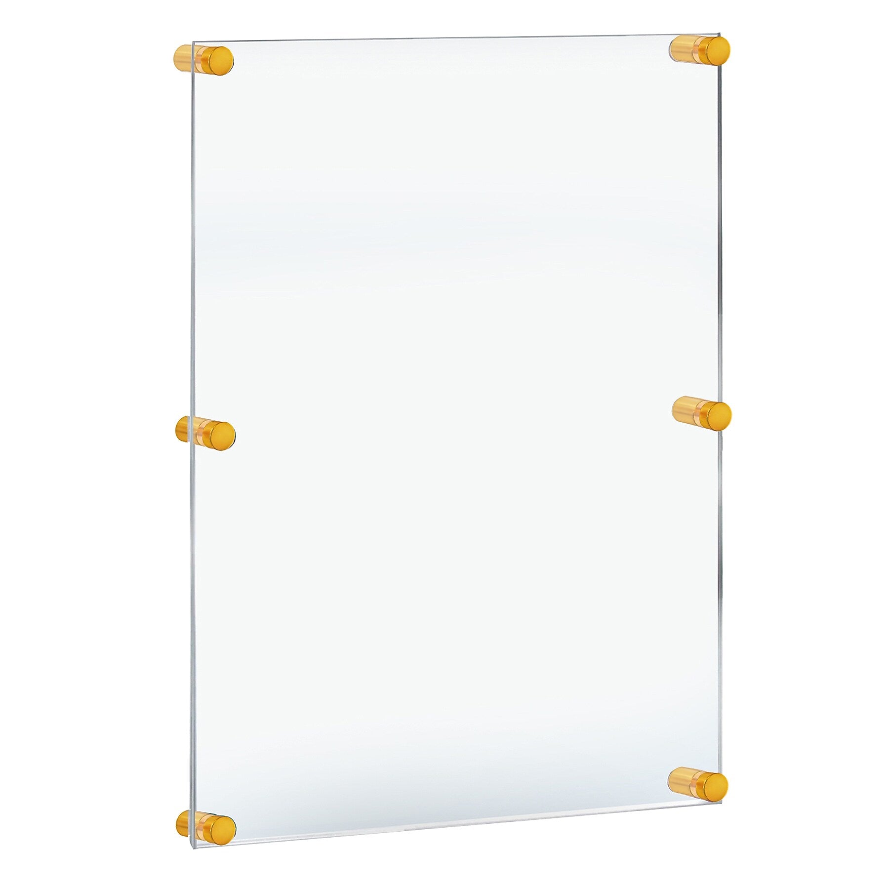 Azar Poster Holder, 28" x 40", Wall Mounted, Gold, Acrylic (105536-GLD)