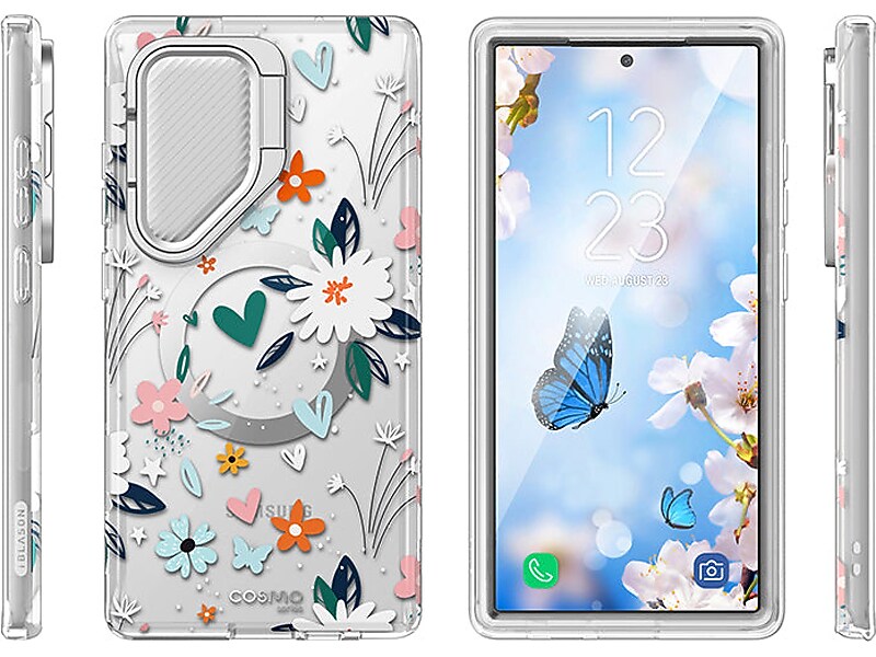 i-Blason Cosmo Clear Paint MagSafe Case for Samsung Galaxy S24 Ultra, Shock-Absorbing