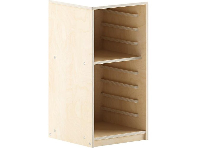 Flash Furniture Bright Beginnings 9-Section Puzzle Holder, 24"H x 12.5"W x 12.75"D, Natural Birch Plywood (MK-10841-GG)