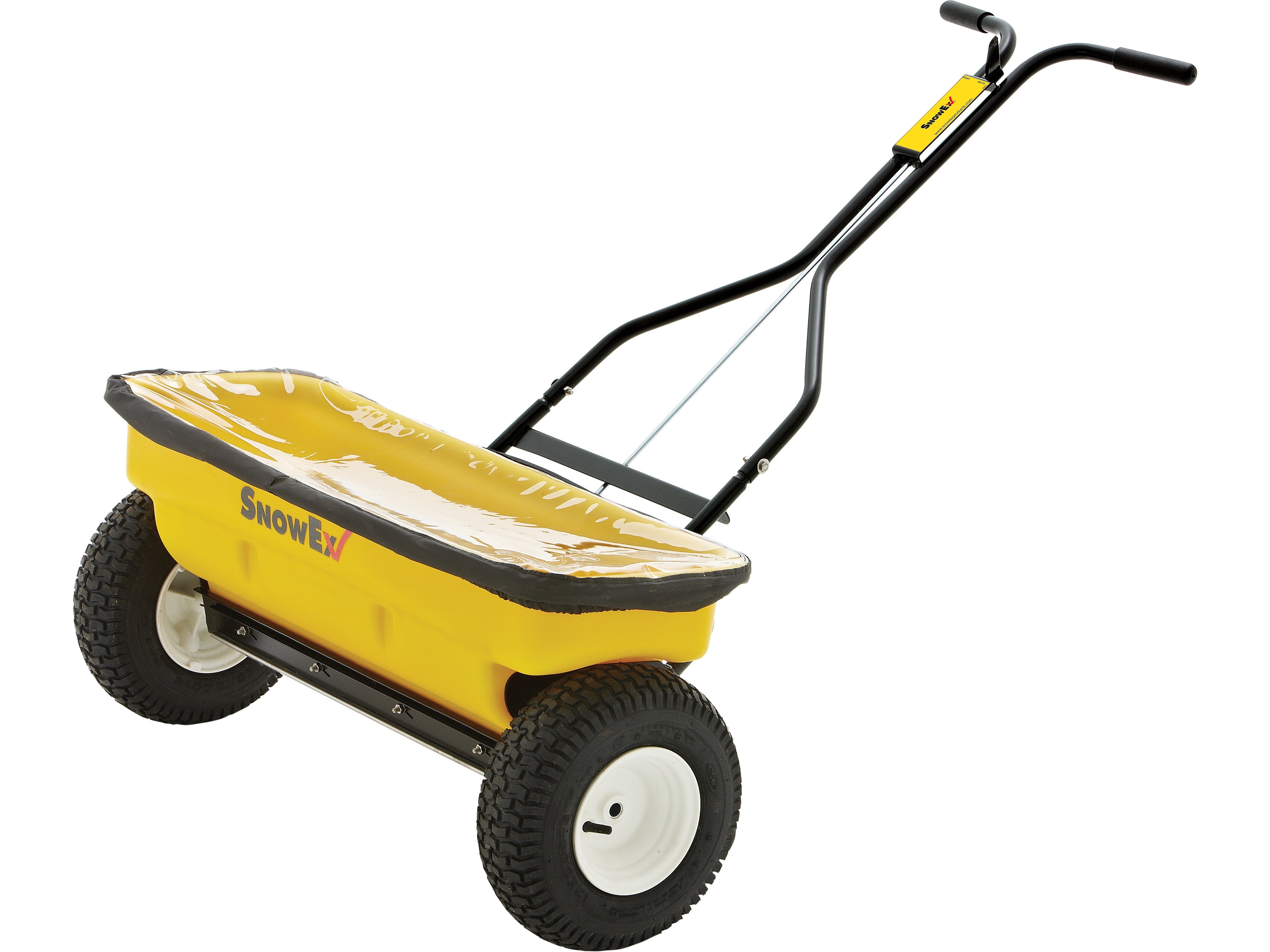 SnowEx Walk-Behind Drop Spreader, 160 Lbs., Yellow/Black (SD-95)