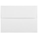 JAM Paper A6 Booklet Envelope 4 3/4" x 6 1/2", Bright White Linen, 100/Pack (3137d)