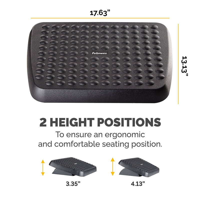 Fellowes Standard Footrest, Graphite (48121)