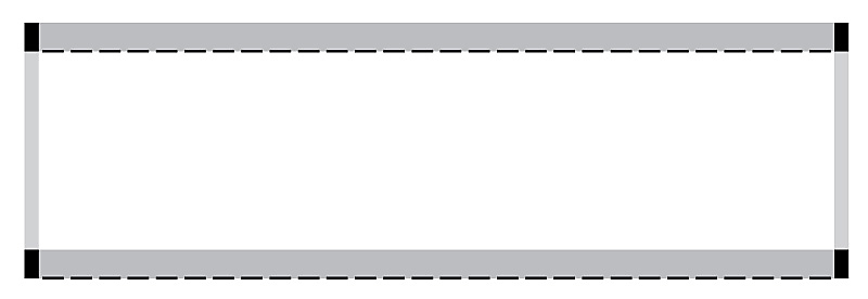 Continuous  Direct Thermal Printer Label, 1" Core, 3-1/2" x 1"