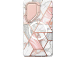 i-Blason Cosmo Cute Marble Pink MagSafe Case for Samsung Galaxy S24 Ultra, Shock-Absorbing