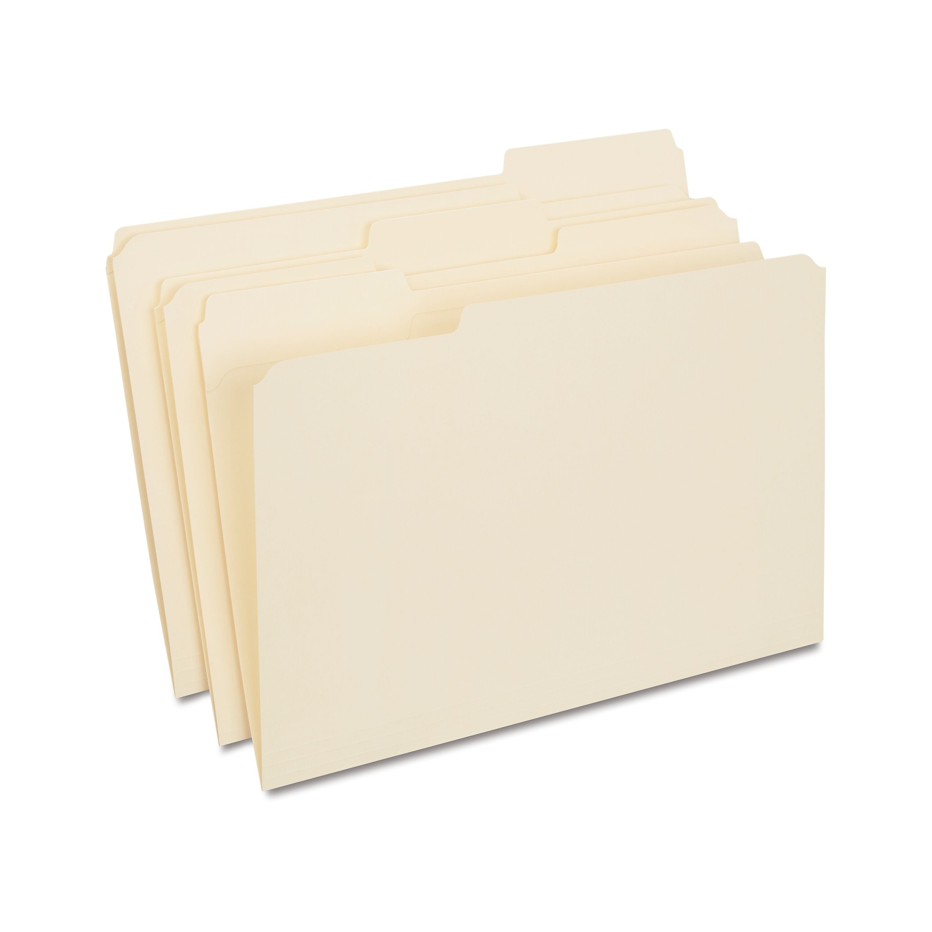 Staples 30% Recycled Reinforced File Folder, 1/3-Cut Tab, Legal Size, Manila, 100/Box (ST606814/606814)