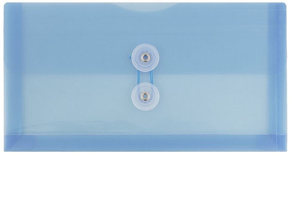 JAM Paper Premium Expanding Wallet with Button & String Closure, Other, Blue, 3/Pack (921B1bux3)
