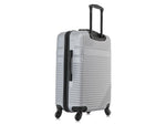 InUSA Resilience 24" Hardside Suitcase, 4-Wheeled Spinner, TSA Checkpoint Friendly, Silver (IURES00M-SIL)