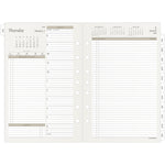 2026 AT-A-GLANCE 5.5" x 8.5" Daily & Monthly Planner Refill Pages Pages, White/Brown (481-225-26)