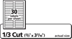 Avery Sure Feed Laser/Inkjet File Folder Labels, 2/3" x 3-7/16", White, 750 Labels/Pack (8066)