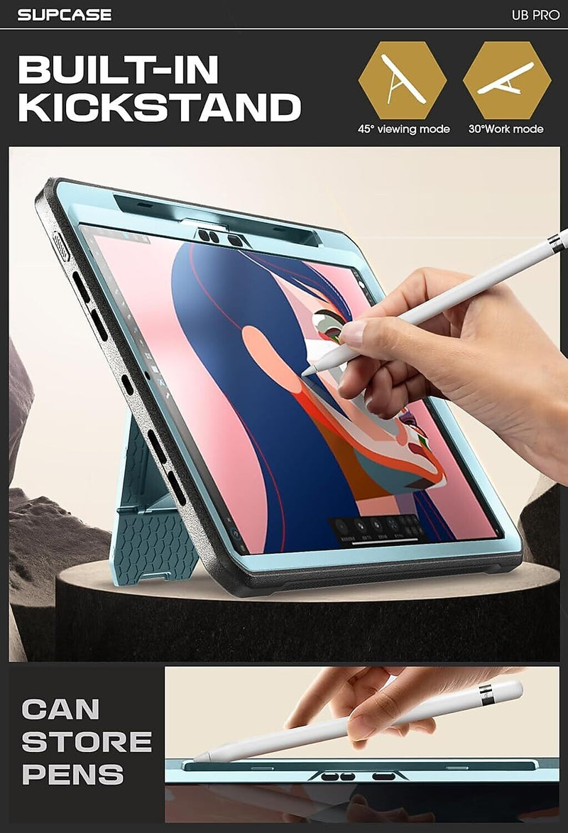 SUPCASE Unicorn Beetle Pro Plastic 11" Fullbody Case for iPad Pro 11" 5th Generation, Blue