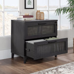 Sauder Tiffin Line Commercial 2-Drawer Lateral File Cabinet, Letter/Legal Size, Lockable, 31"W x 20"D, Raven Oak (433269)
