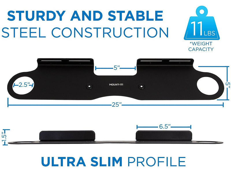 Mount-It! Sonos Beam Wall Mounting Shelf, 11 lbs. (MI-SB45)