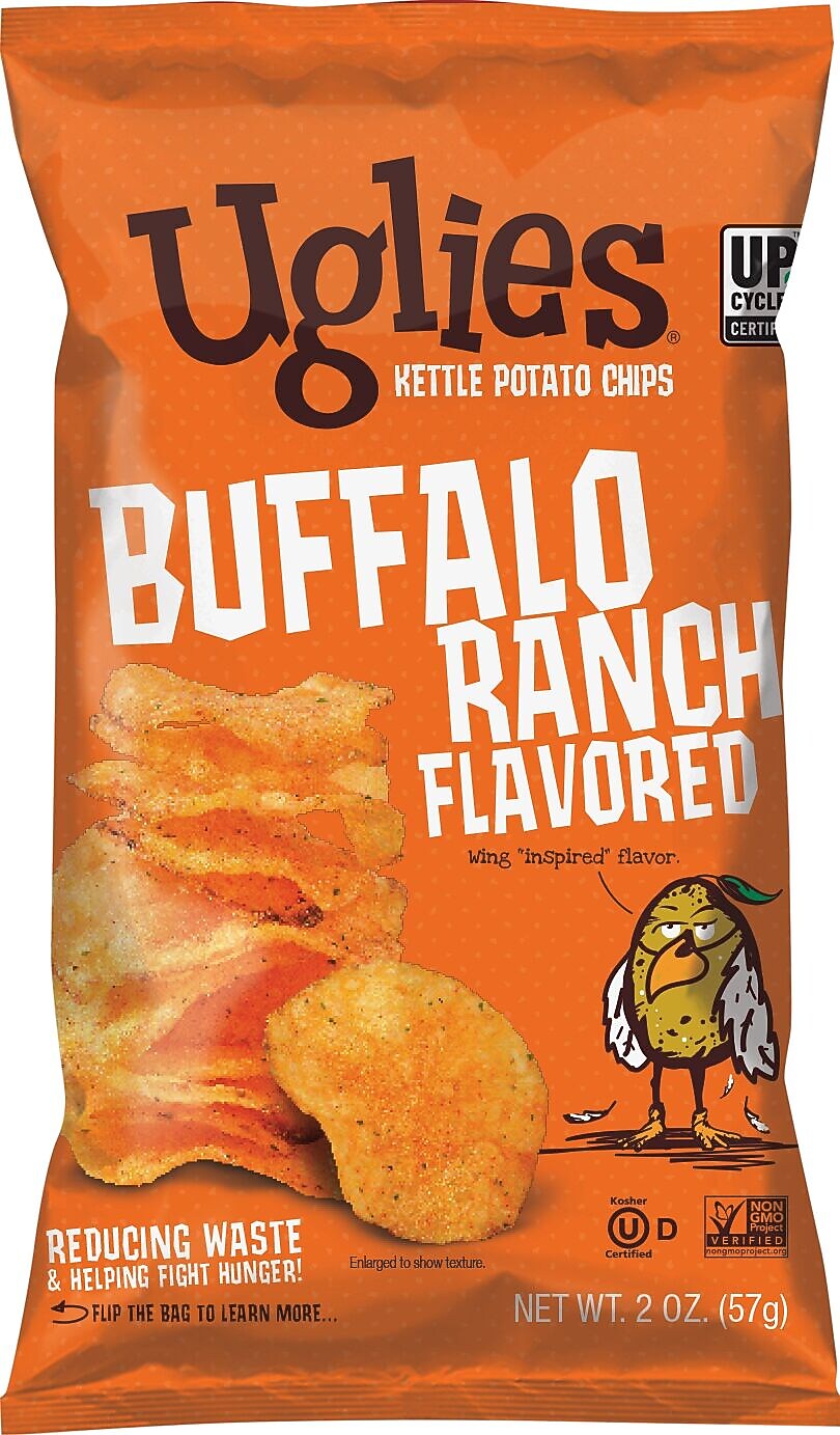 Uglies Gluten-Free Buffalo Ranch Kettle Potato Chips, 2 oz., 24 Bags/Carton (26181)