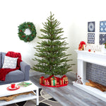 Nearly Natural 7-ft Vancouver Mountain Pine Artificial Christmas Tree with 374 Bendable Branches (T2012)