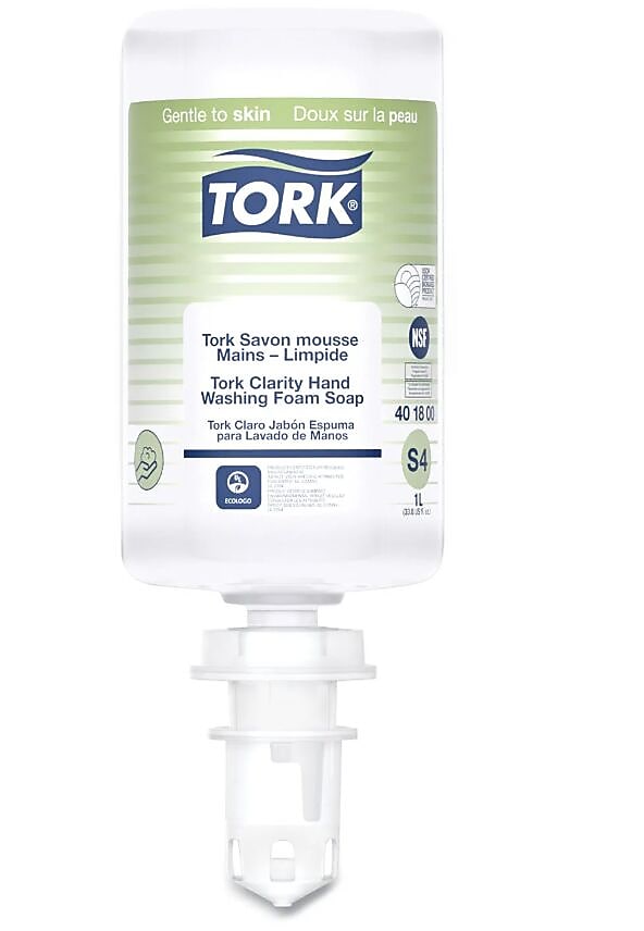 Tork Clarity Hand Soap Refill, Unscented, 1 L, 6/Carton (401800)
