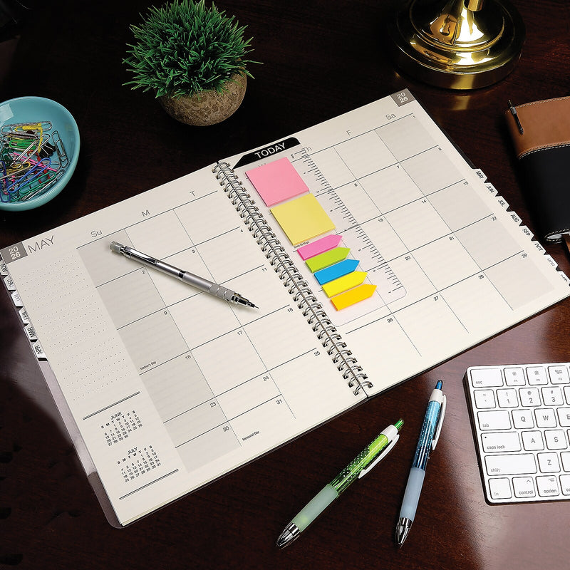 2026 Global Printed Products 5-Cover 8.5" x 11" Calendar Year Monthly Standard Planner, Paperboard Cover (NRY26-8511M-F)
